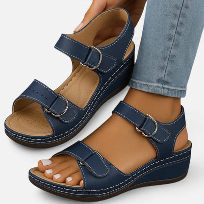 Duvrier | Women's Orthopaedic Sandals with Wedge Heel