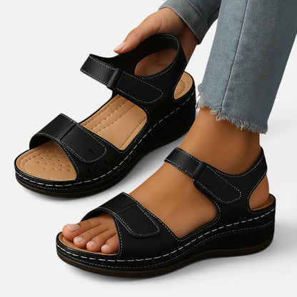 Duvrier | Women's Orthopaedic Sandals with Wedge Heel