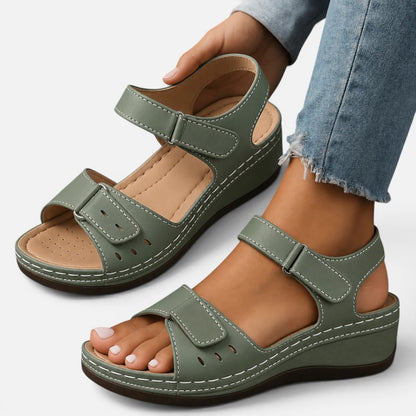 Duvrier | Women's Orthopaedic Sandals with Wedge Heel