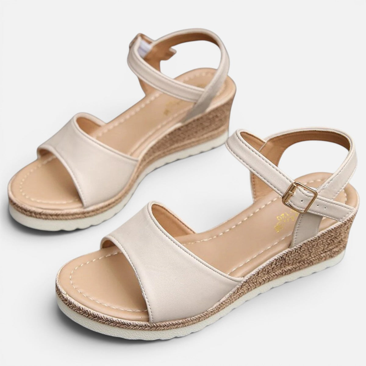Duvrier | Women’s Elegant Wedge Sandals with Adjustable Straps