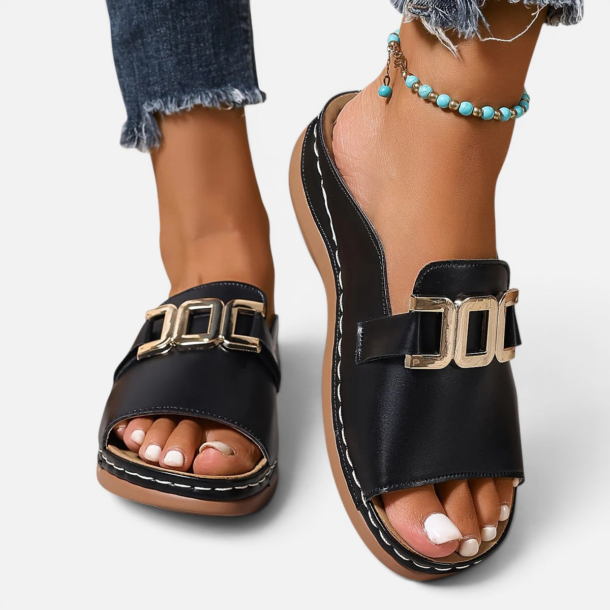 Duvrier | Women's Orthopaedic Wedge Heel Sandals