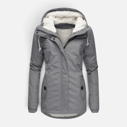 Women's Hooded Fleece Winter Jacket