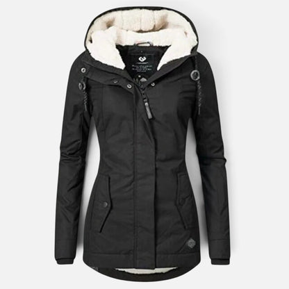 Women's Hooded Fleece Winter Jacket