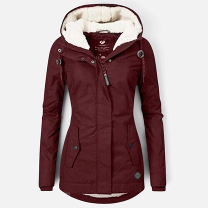 Women's Hooded Fleece Winter Jacket