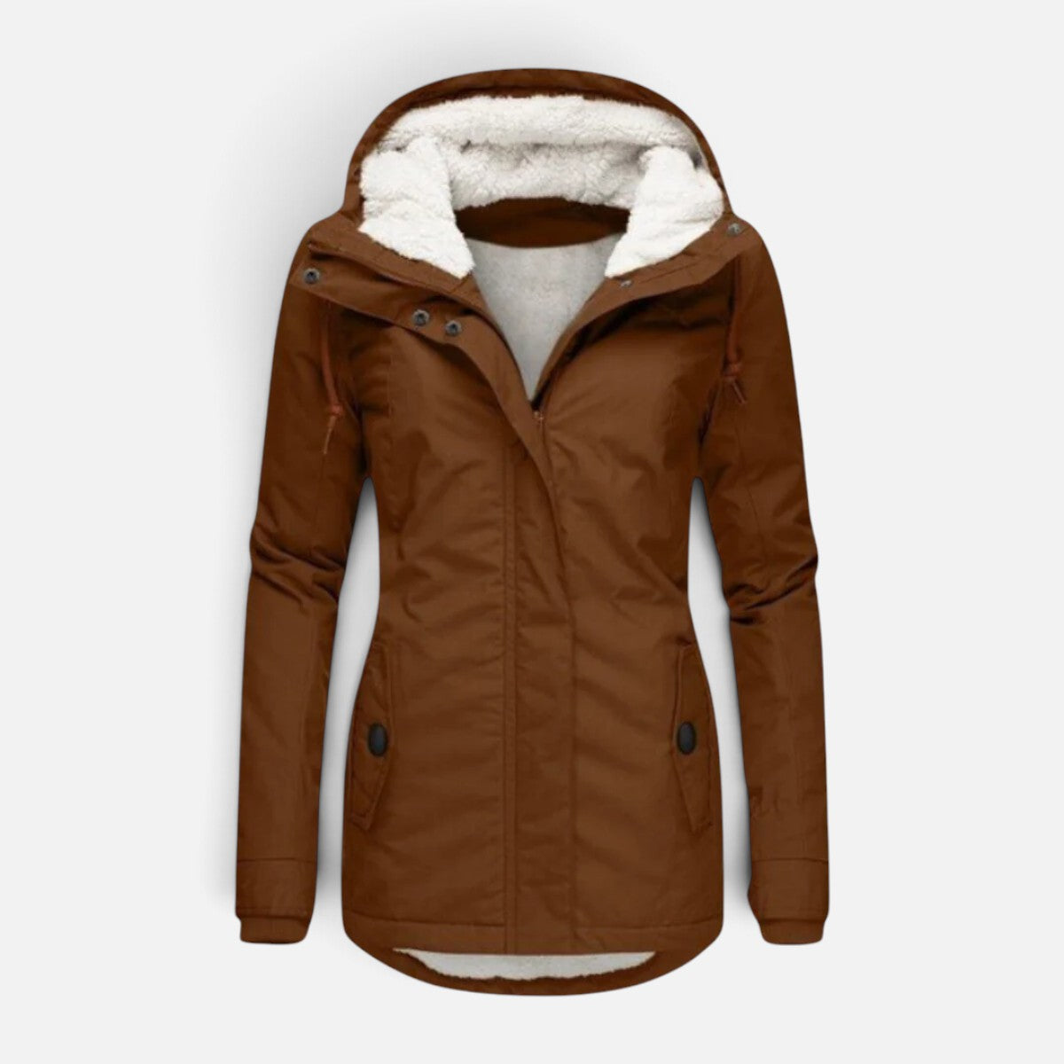 Women's Hooded Fleece Winter Jacket