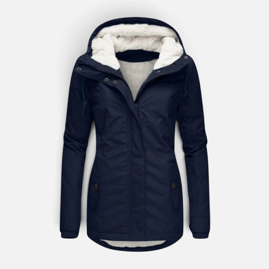Women's Hooded Fleece Winter Jacket