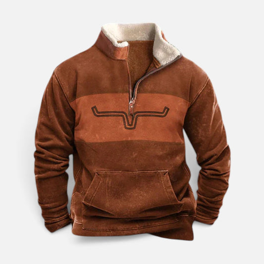Duvrier | Men's Modern Zip-Up Sweater