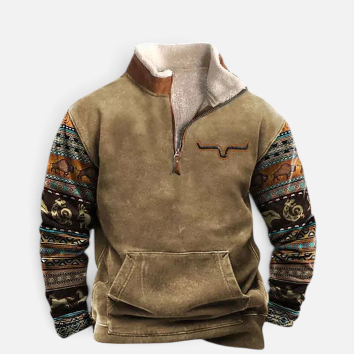 Duvrier | Men's Modern Zip-Up Sweater
