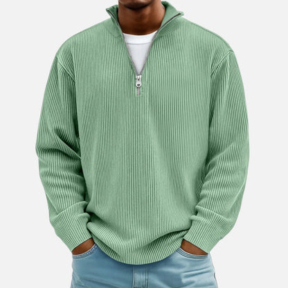 Duvrier | Men's Half Zip Knitted Jumper