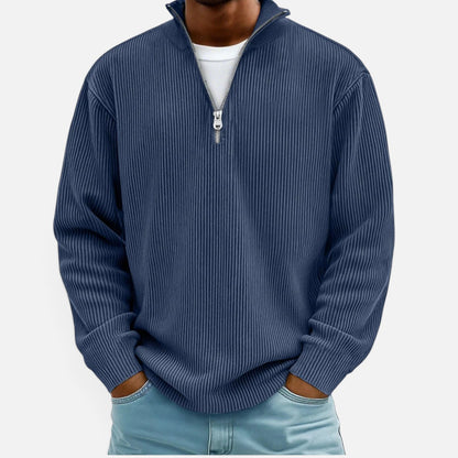 Duvrier | Men's Half Zip Knitted Jumper