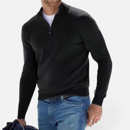 Duvrier | Men's Quarter Zip Sweater