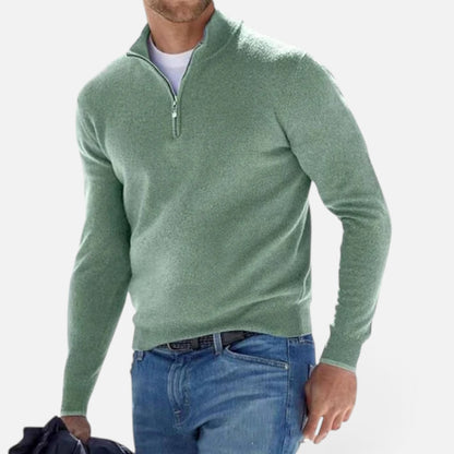 Duvrier | Men's Quarter Zip Sweater