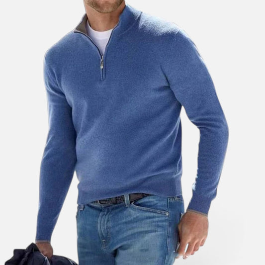 Duvrier | Men's Quarter Zip Sweater