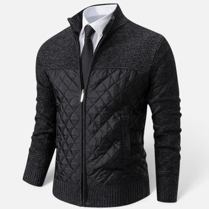 Duvrier | Men's Knitted Zip Up Cardigan