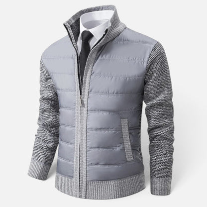 Duvrier | Men's Knitted Zip Up Cardigan