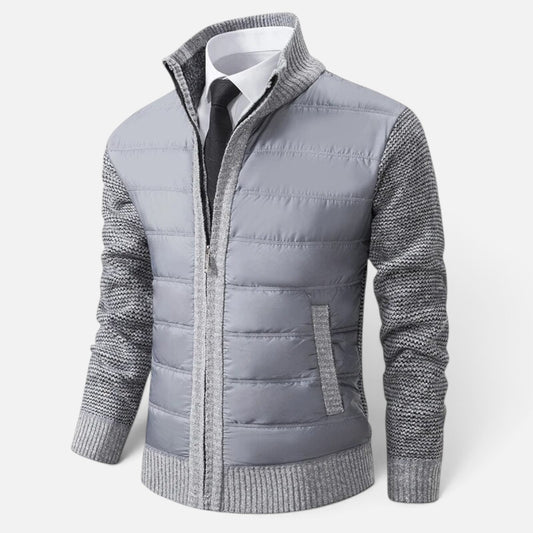 Duvrier | Men's Knitted Zip Up Cardigan