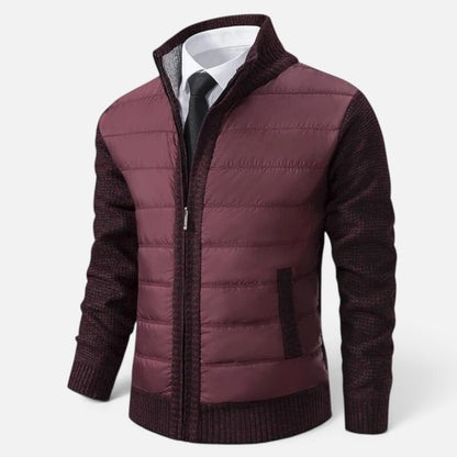 Duvrier | Men's Knitted Zip Up Cardigan