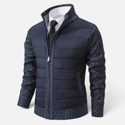 Duvrier | Men's Knitted Zip Up Cardigan