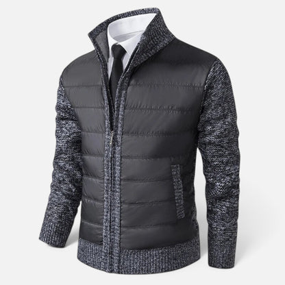 Duvrier | Men's Knitted Zip Up Cardigan