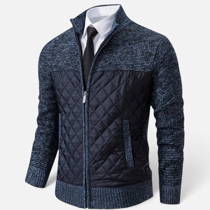 Duvrier | Men's Knitted Zip Up Cardigan