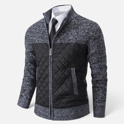Duvrier | Men's Knitted Zip Up Cardigan