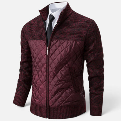 Duvrier | Men's Knitted Zip Up Cardigan