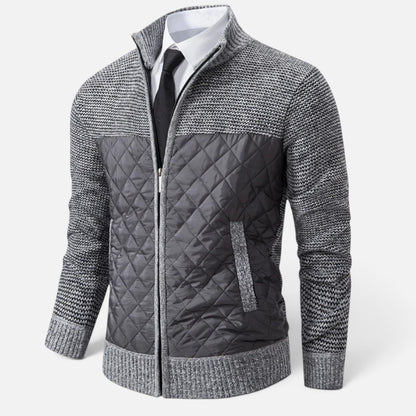 Duvrier | Men's Knitted Zip Up Cardigan