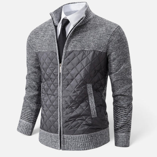 Duvrier | Men's Knitted Zip Up Cardigan