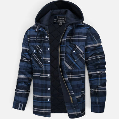 Duvrier | Men's Checked Zip Up Jacket