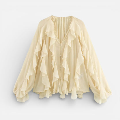 Duvrier | Women’s Elegant Chiffon blouse - Lightweight Daily Wear
