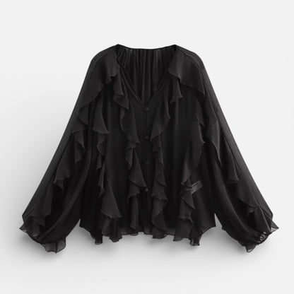 Duvrier | Women’s Elegant Chiffon blouse - Lightweight Daily Wear