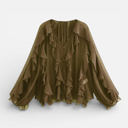 Duvrier | Women’s Elegant Chiffon blouse - Lightweight Daily Wear
