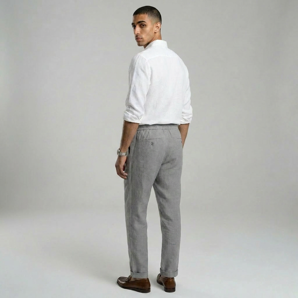 Duvrier | Men’s Linen Beach Pants - Summer Holiday Wear