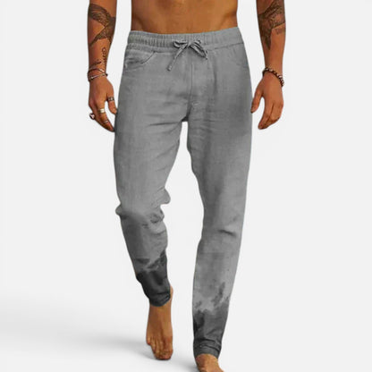 Duvrier | Men’s Linen Beach Pants - Summer Holiday Wear