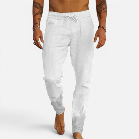 Duvrier | Men’s Linen Beach Pants - Summer Holiday Wear