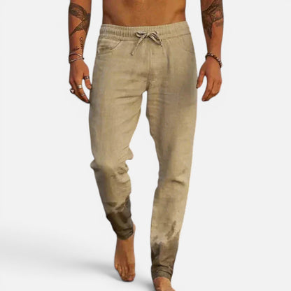 Duvrier | Men’s Linen Beach Pants - Summer Holiday Wear