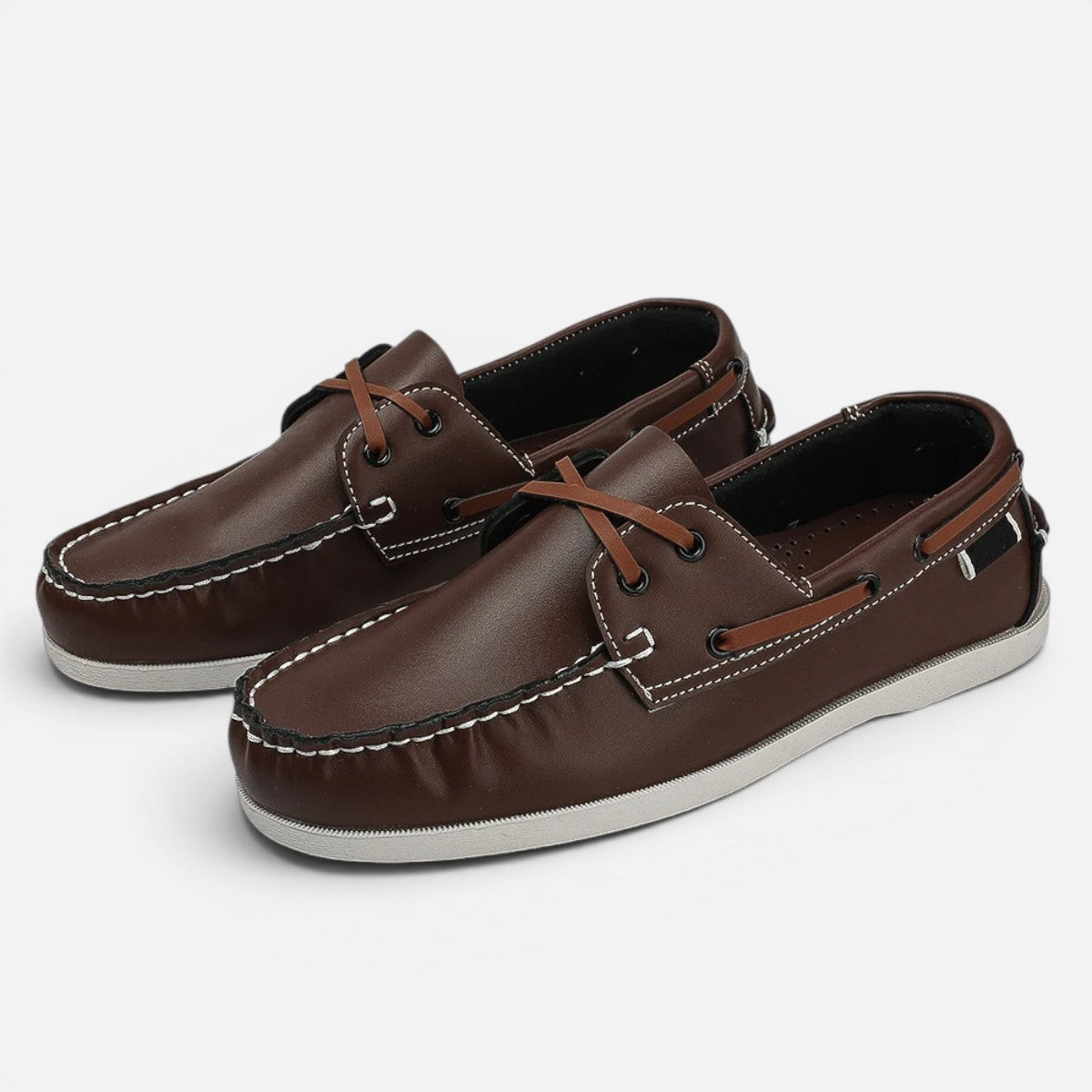 Duvrier | Men’s Leather Boat Loafers – Office & Smart Casual Wear