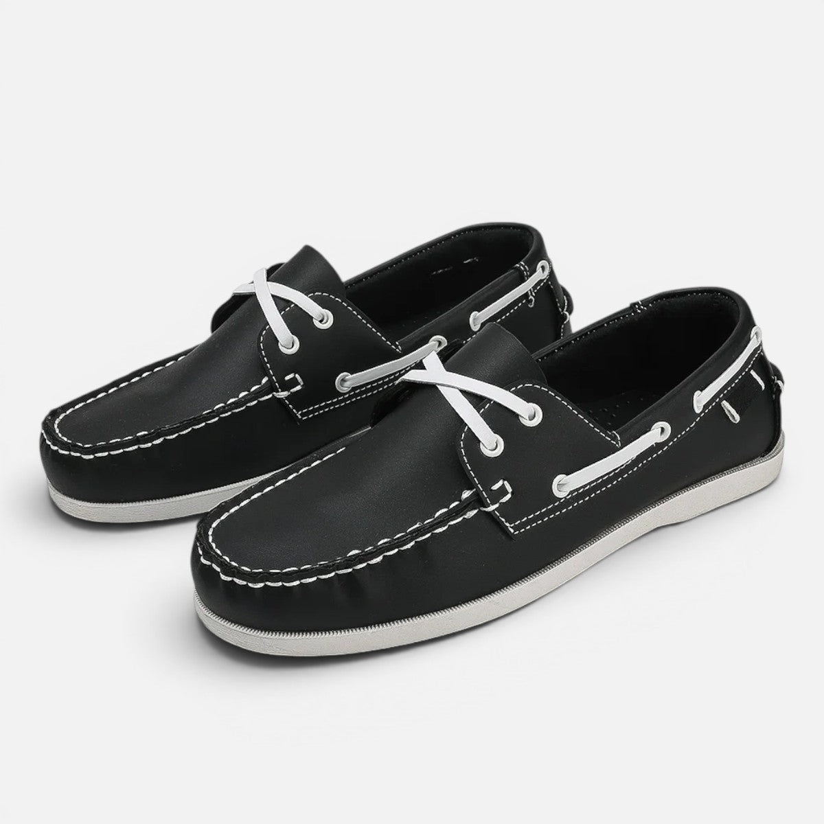 Duvrier | Men’s Leather Boat Loafers – Office & Smart Casual Wear