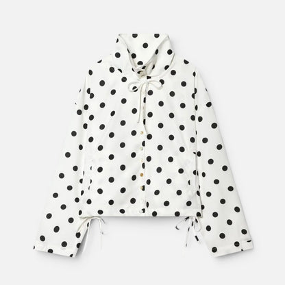Duvrier | Women's Polka Dot Summer Jacket -Lightweight Summer Outerwear