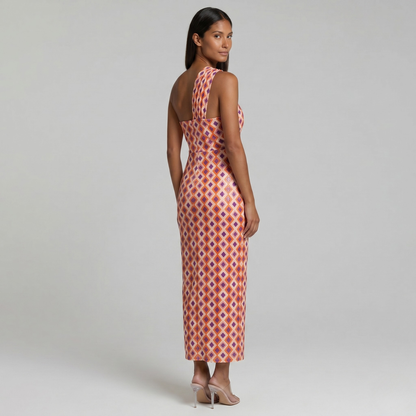 Duvrier | Women’s One-Shoulder Midi Dress - Weddings & Summer Events