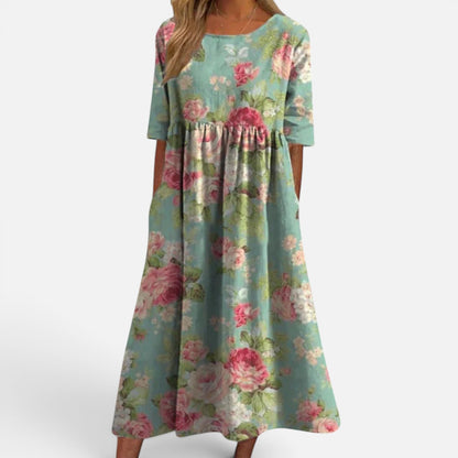 Duvrier | Women's Relaxed Floral Midi Dress