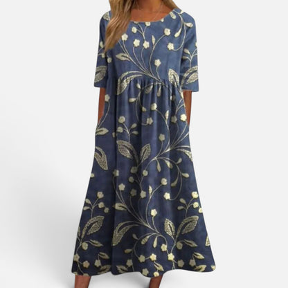 Duvrier | Women's Relaxed Floral Midi Dress