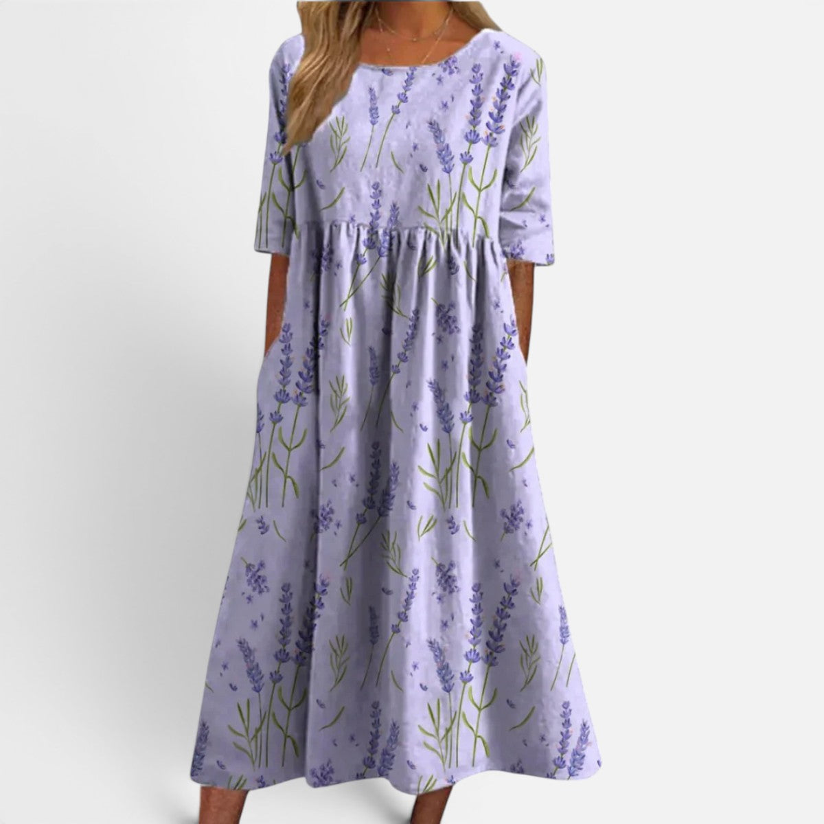 Duvrier | Women's Relaxed Floral Midi Dress