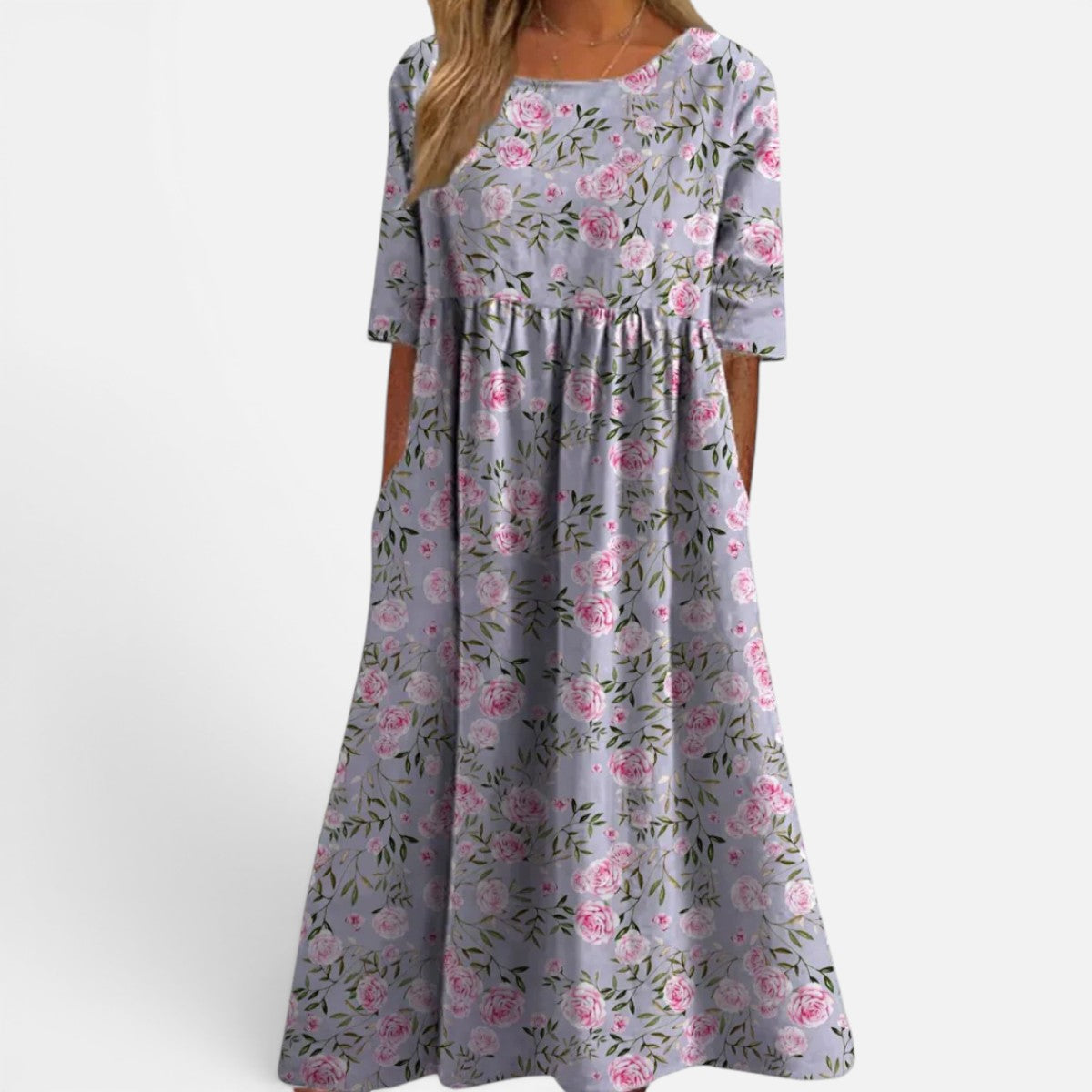 Duvrier | Women's Relaxed Floral Midi Dress