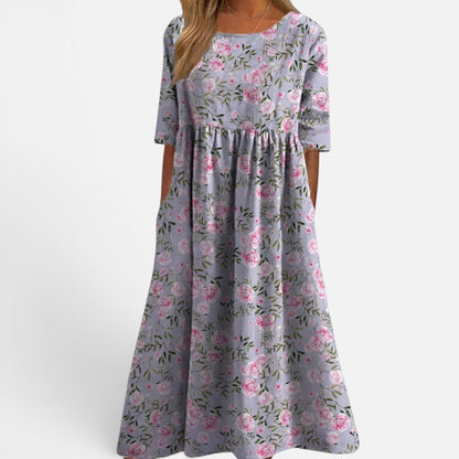 Duvrier | Women's Relaxed Floral Midi Dress