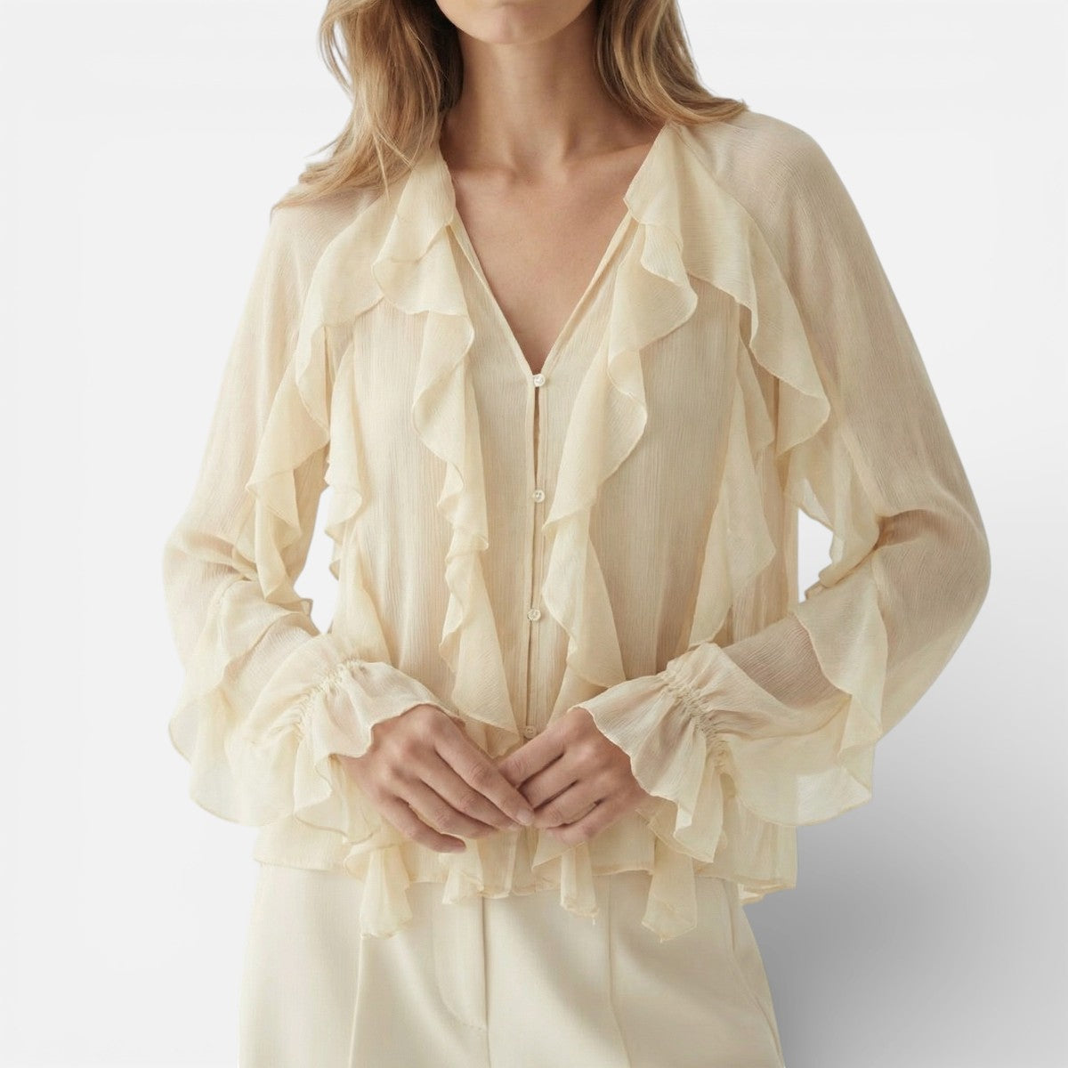 Duvrier | Women’s Elegant Chiffon blouse - Lightweight Daily Wear