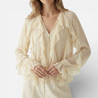 Duvrier | Women’s Elegant Chiffon blouse - Lightweight Daily Wear
