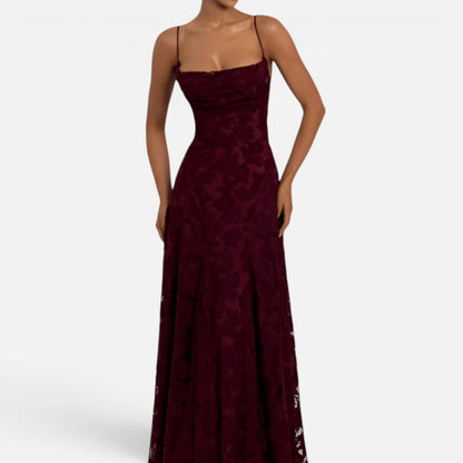 Duvrier | Women’s Floral Pattern Sleeveless Maxi Dress