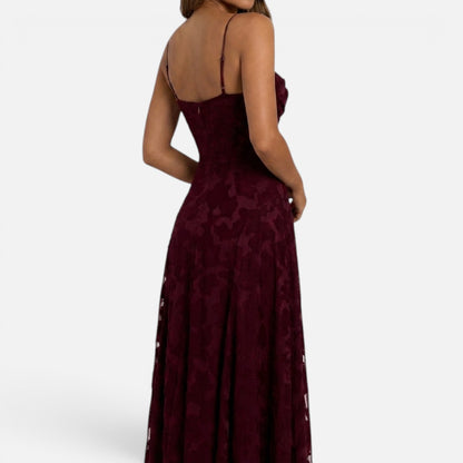 Duvrier | Women’s Floral Pattern Sleeveless Maxi Dress