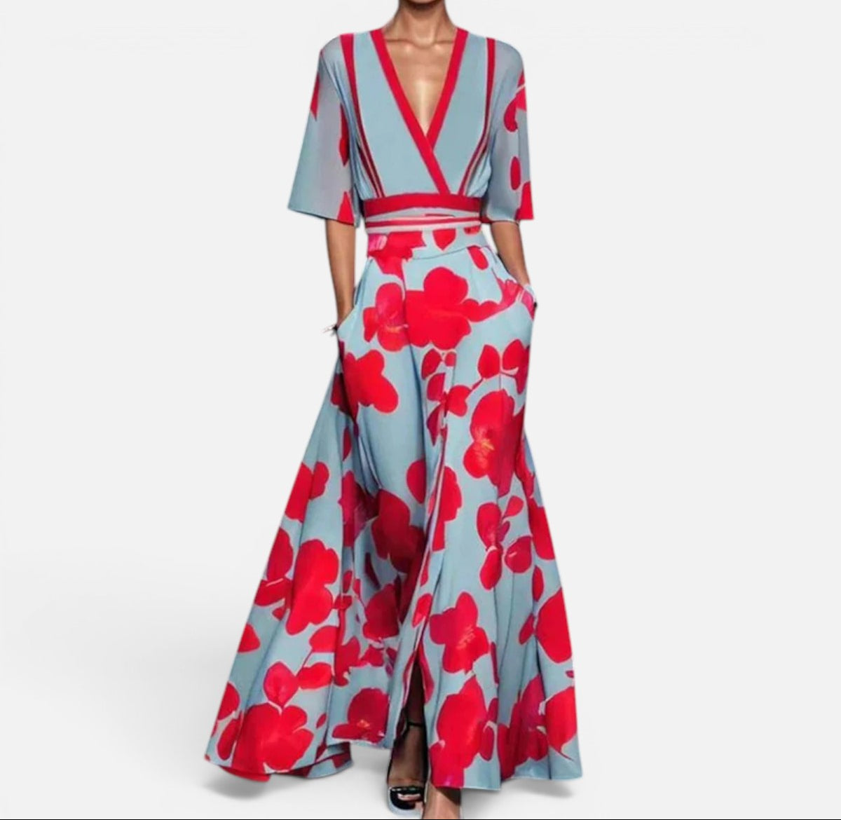 Duvrier | Elegant Women’s Floral Sheath Dress - Parties & Occasions